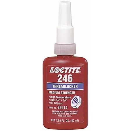 Loctite 246 High Temp Medium Strength Blue Threadlocker 50 ml 234172